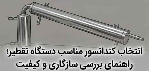 انتخاب کندانسور مناسب دستگاه تقطیر